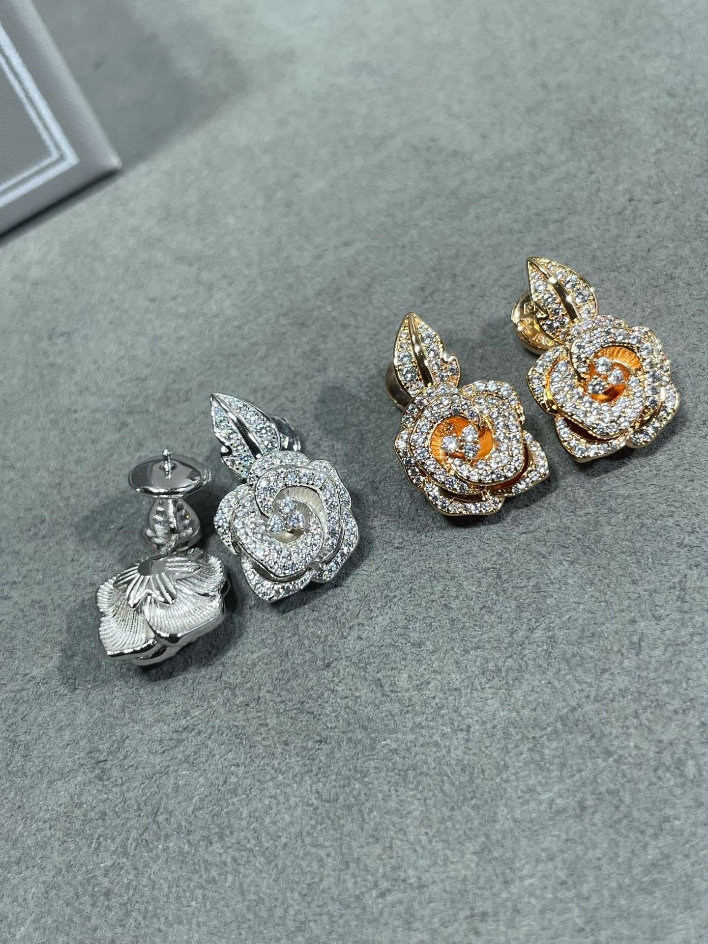 Dior Rose Bagatelle Cubic Zirconia Medium Earrings