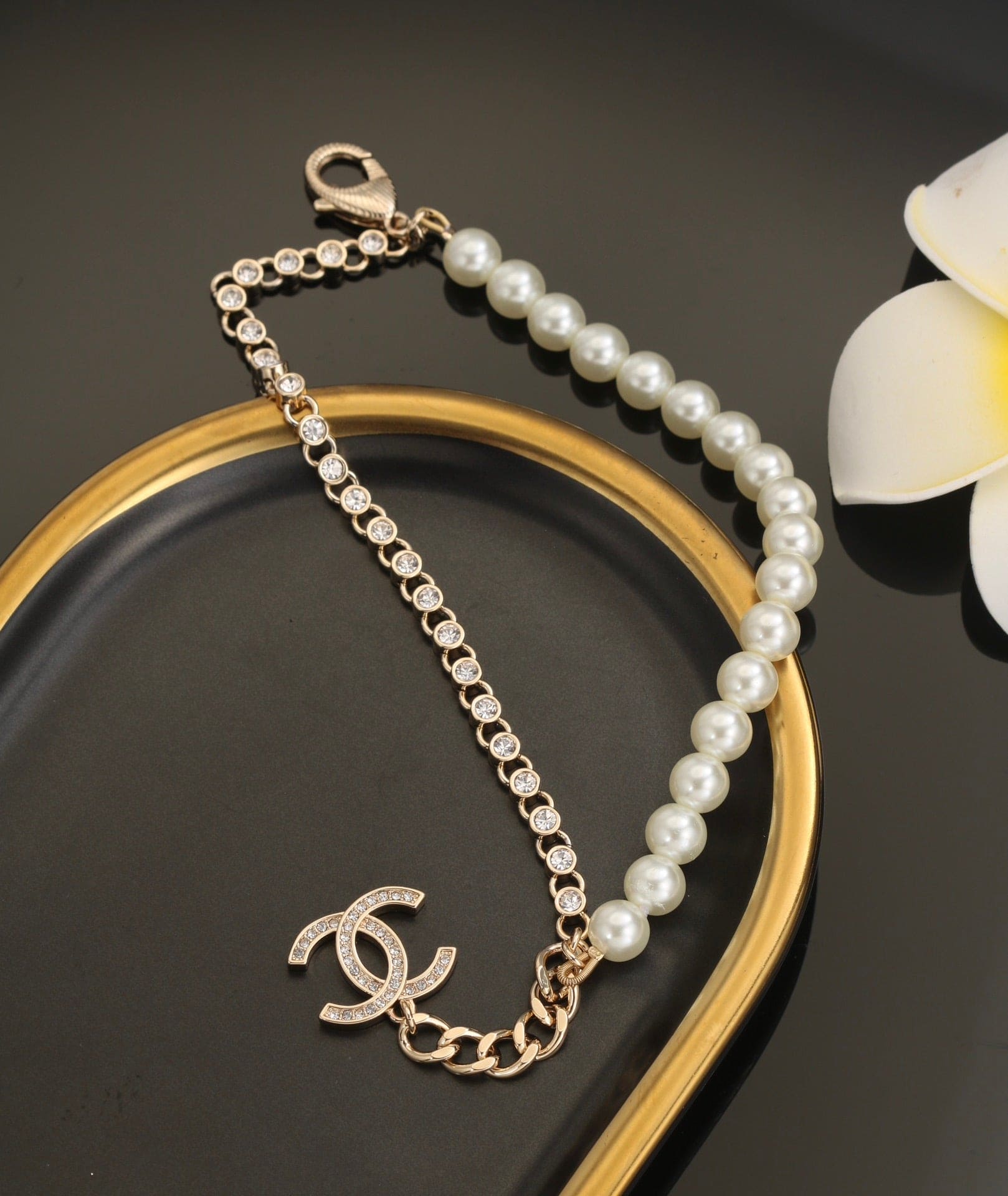 18K Pearls  Chanel Chain Bracelet