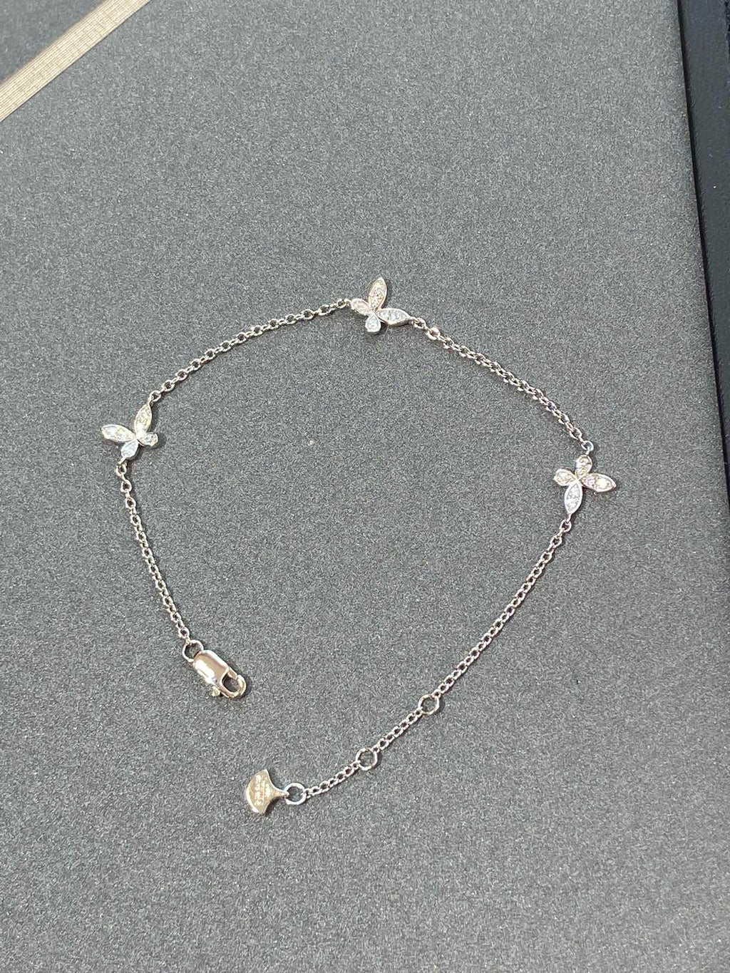 Graff Classic Butterfly Petite Cubic Zirconia Silver Necklace