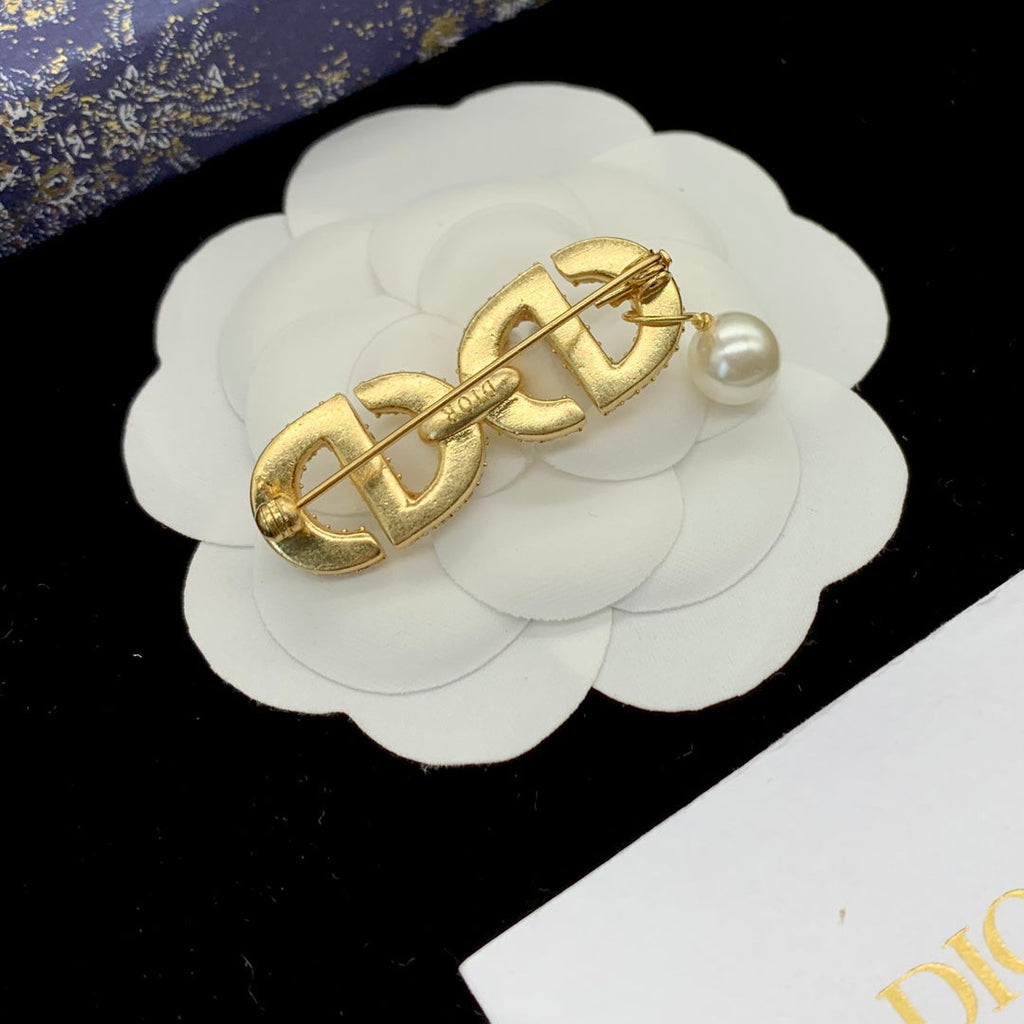 Dior CD Brooch 178847