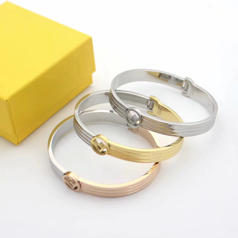 Fendi F Logo Bracelet