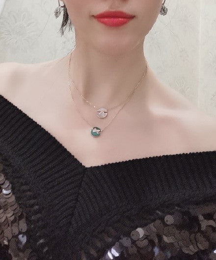 Chaumet Jeux de Pink Gold Cubic Zirconia Necklace
