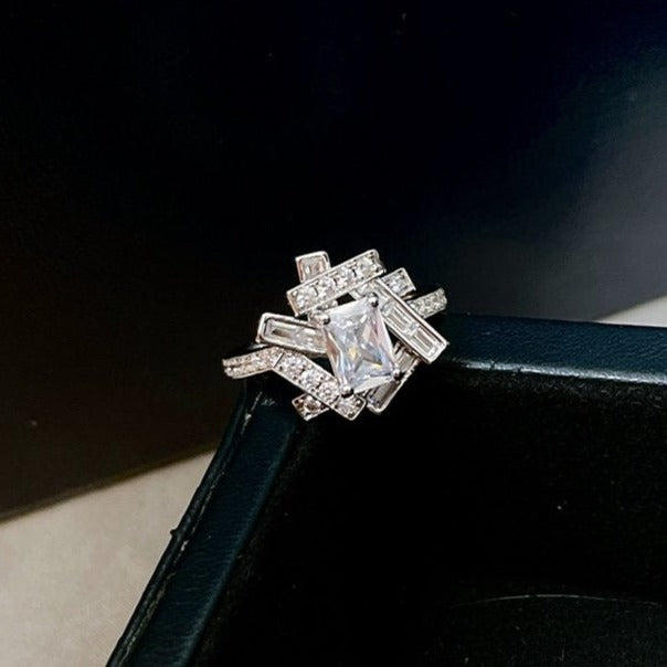 Graff Threads Silver Cubic Zirconia Ring