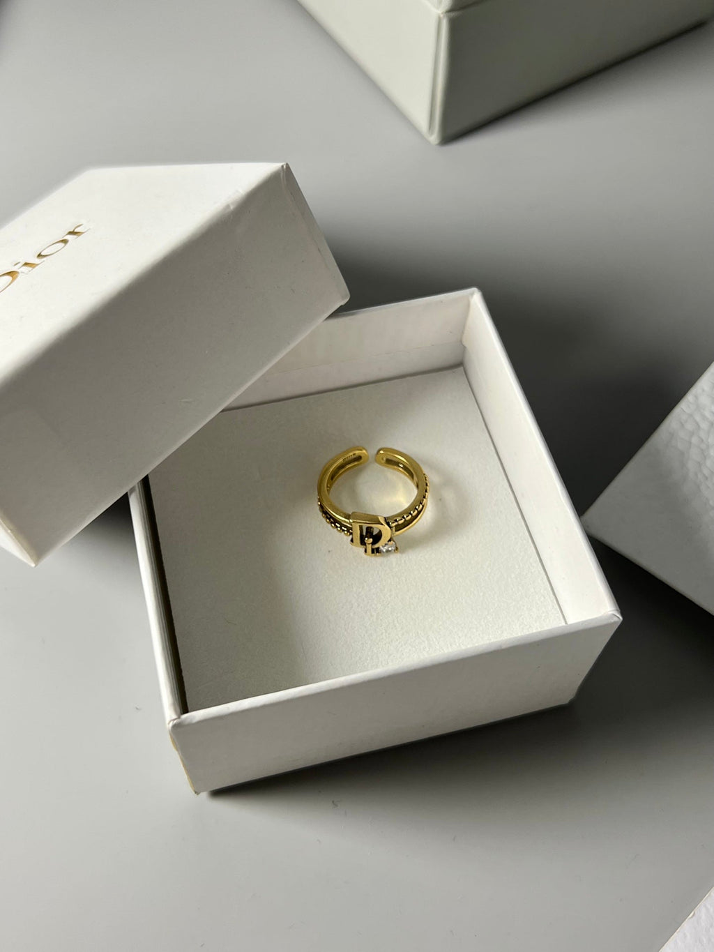 18K Dior Crystal Rings