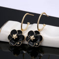 18K  Chanel Flower Earrings